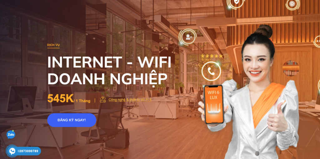 Đăng ký gói cước Internet cho Doanh Nghiệp